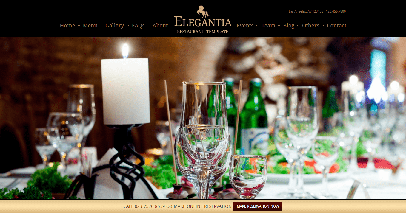Elegantia Restaurant Theme image
