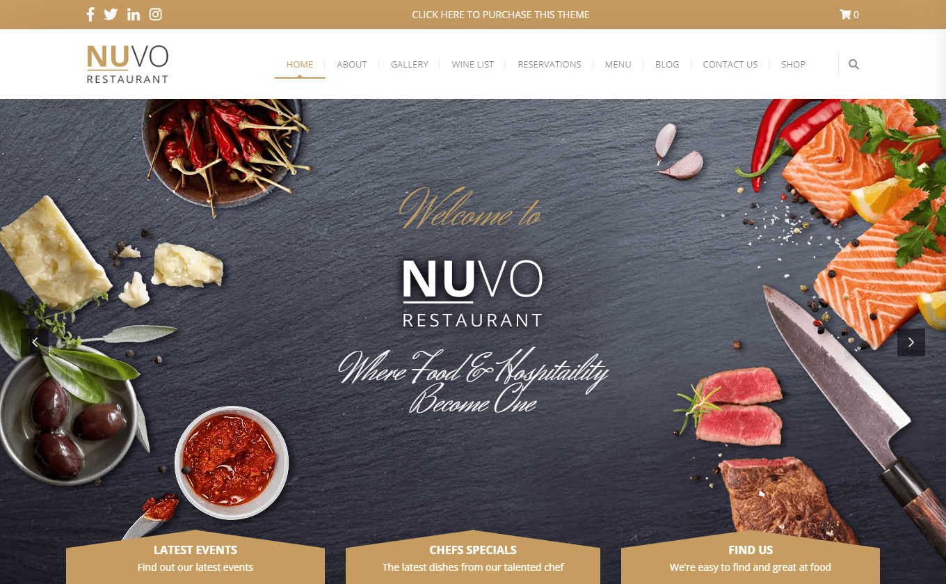 Nuvo Restaurant Theme image